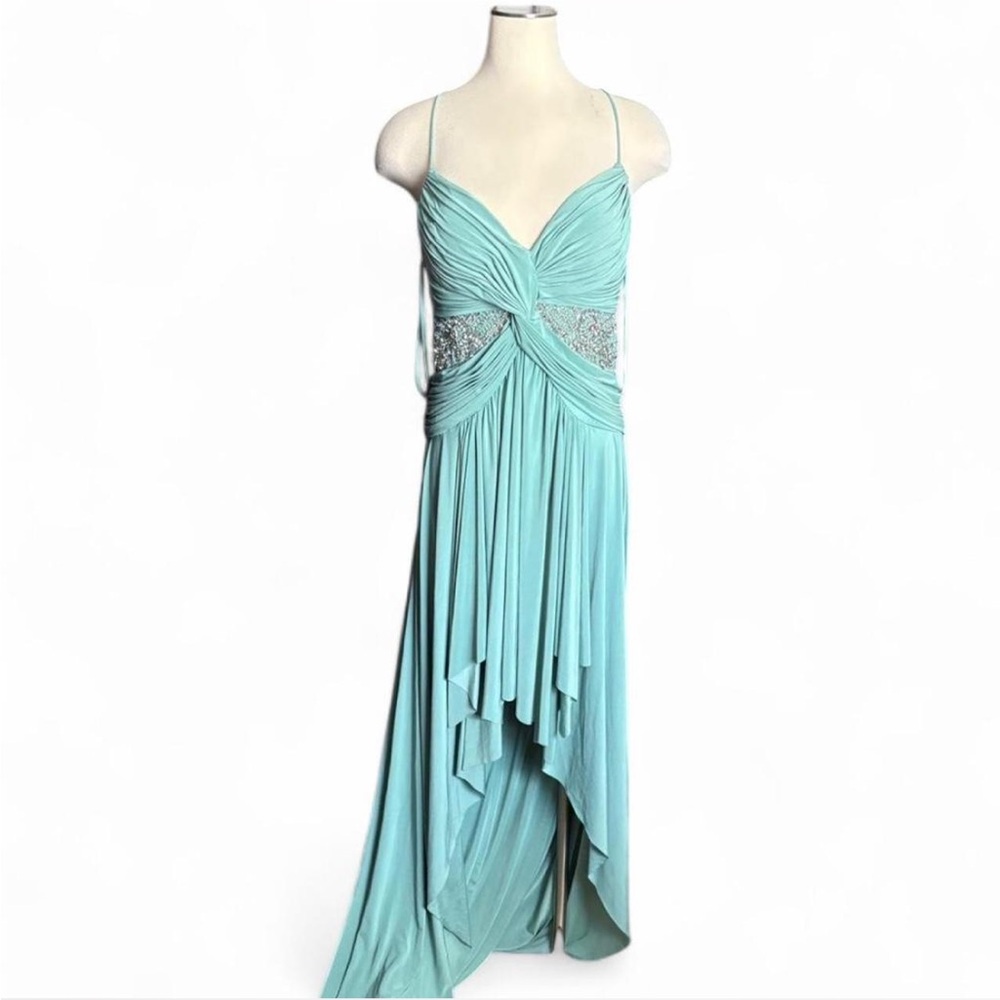Mignon Turquoise High Low Dress